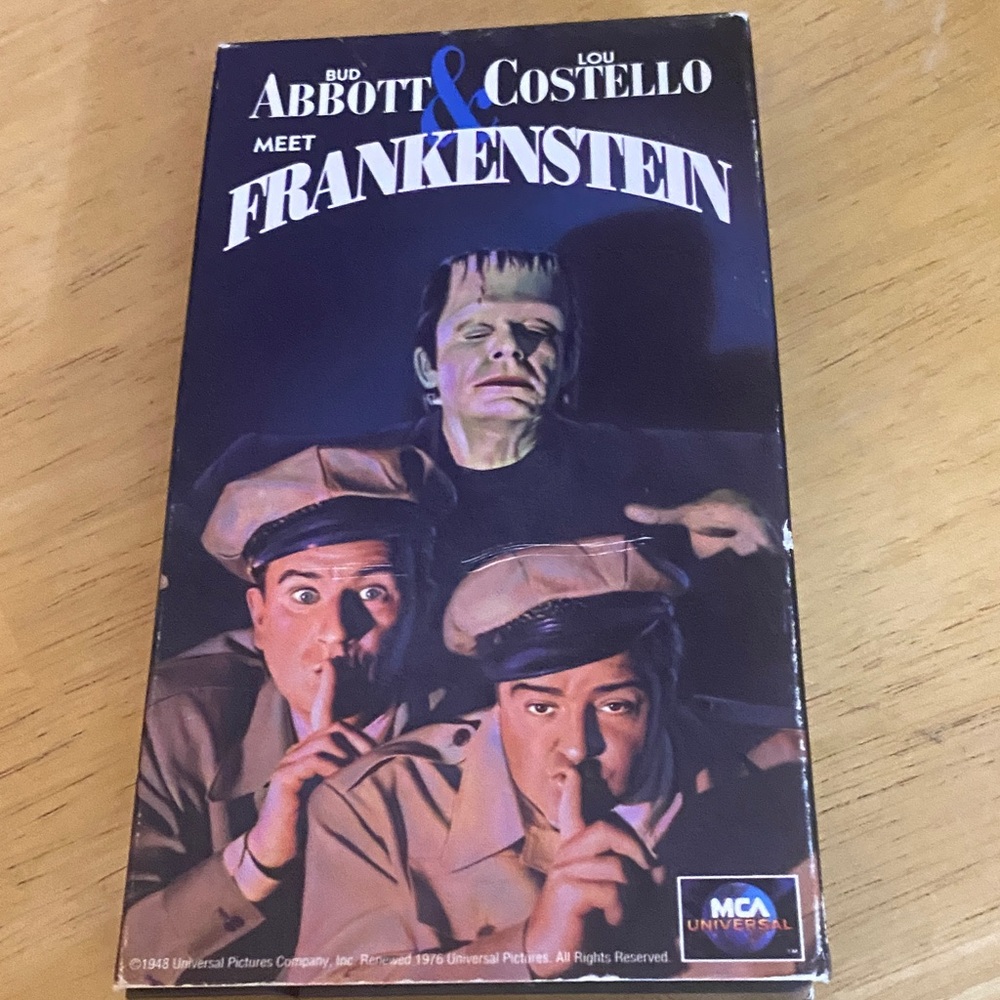 Universal MCA Frankenstein VHS Movie
